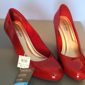 Red Patent Pumps